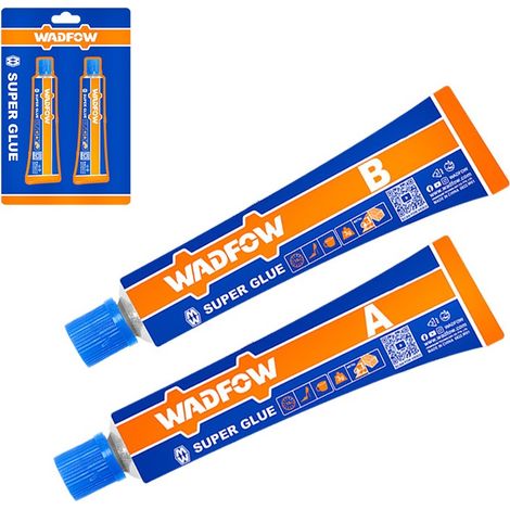 Colle époxy bi-composante WADFOW 2 x 10 g haute pureté multi-surfaces