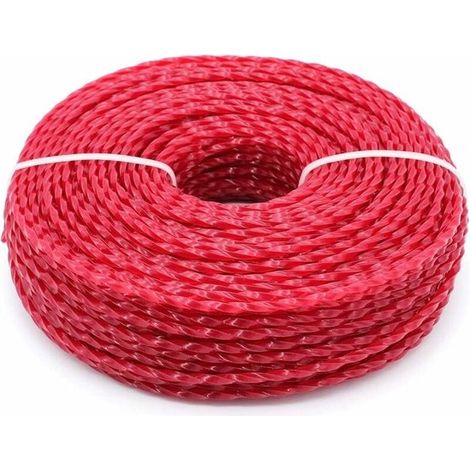 Universal-Trimmfaden, 3,0 mm Nylon-Trimmfaden, Hochleistungs-Nylon-Freischneiderfaden (geknotet, 3 mm x 56 Meter) (1/5)