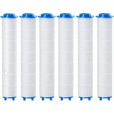 Lot de 6 filtres de douche à main haute pression pour salle de bain et douche (1/5)