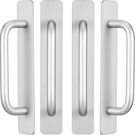 Möbelgriffe aus silberfarbener Aluminiumlegierung einfache (1/5)