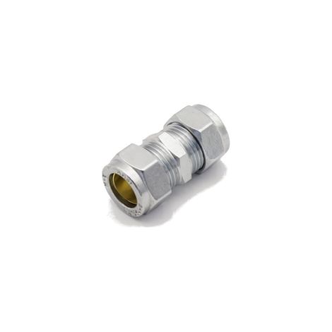 PrimaPlus Chrome Compression Coupling 15mm - Pack of 10 (1/2)