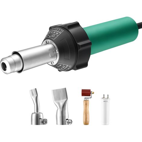 Mophorn – Pistolet à air chaud 1600 W – Température 50-600 °C – Soudage PVC et TPO – 4 buses incluses – Pour réparations professionnelles (1/5)