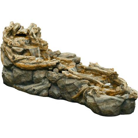 Tripani, integr. Wasserfall 2300l/h,5x(8)LEDs-H88x163x80cm