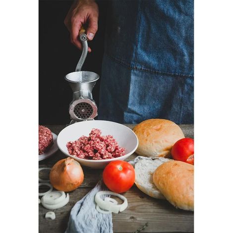 KitchenCraft Picadora de carne Tamaño n.º 5 Plateada