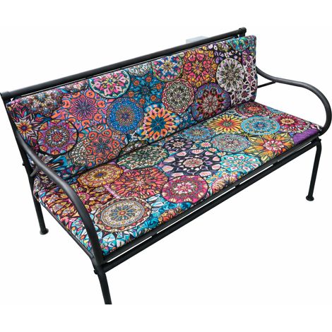 Cuscino da giardino impermeabile per altalena Bertoni Valencia 120x40+40, con fodera sfoderabile. (1/5)