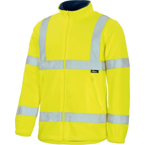 Triuso Vizwell Warnschutz-Polar-Fleecejacke VWFC13 Gr. XL leuchtgelb
