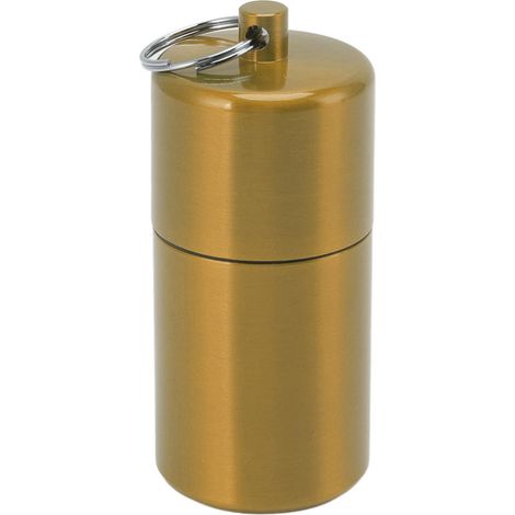 Étui à cigarettes en acier inoxydable, capacité 20, imperméable, avec porte-clés, couleur or (1/5)