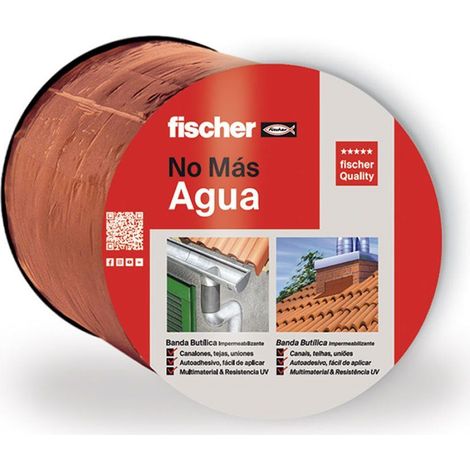 Fascia in butile 10 cm x 10 m Terracotta