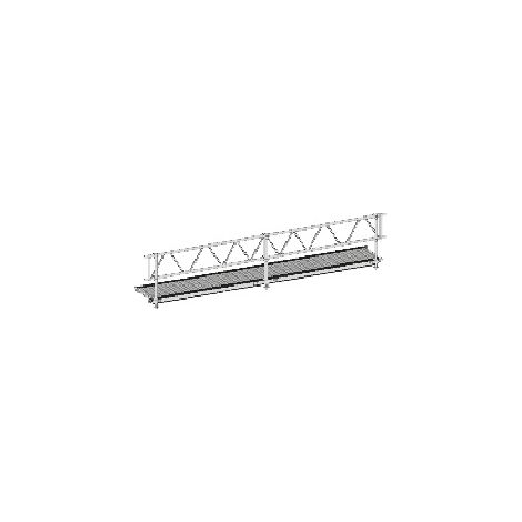 Passerelle aluminium avec garde corps aluminium