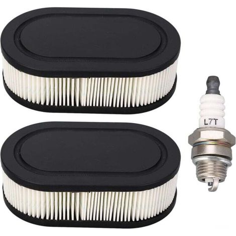 Lot de 2 filtres à air, pour tondeuse à gazon Briggs & Stratton 550E 550EX Eco-Plus 575EX Series Remplace 4247 5432 5432K 09P00 09P702 500EX 625 Moteur 798452 593260