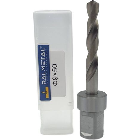 Broca helicoidal HSS con portabrocas Weldon de 9 x 50 mm (1/5)