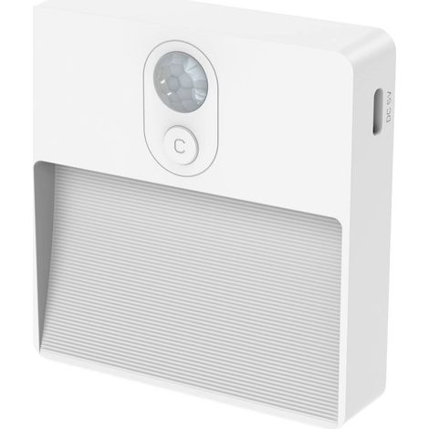 Ansmann Sensor-Nachtlicht NL5R wiederaufladbar 1600-0481 Lampada da notte con rilevatore di movimento Rotondo LED (mono (1/5)