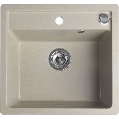 Sapho - Lavello in granito, 530x500 mm, beige GR1032 (1/4)