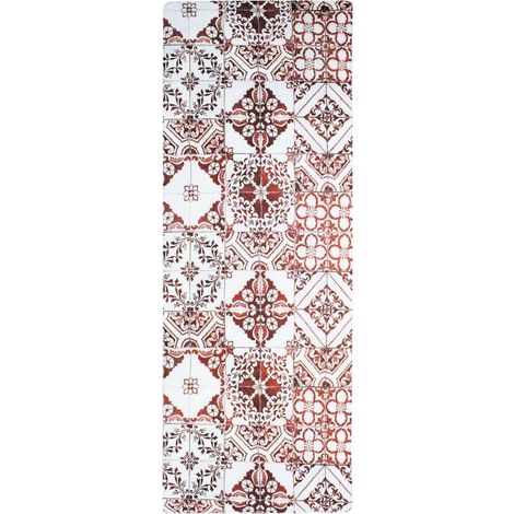 Tapis de cuisine vinyle 45x120 cm – Résistant à l'eau – Mousse intérieure pour confort – Entretien facile avec aspirateur ou chiffon humide – Thedecofactory