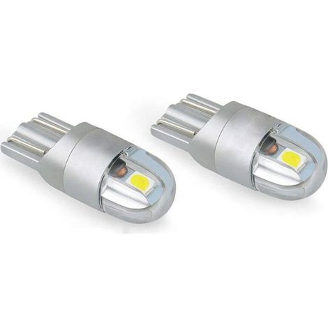 Ampoule LED T10 Veilleuse Blanche 6000K 12V pour Plaque d'Immatriculation et Feux de Gabarit Voiture Moto (1/5)