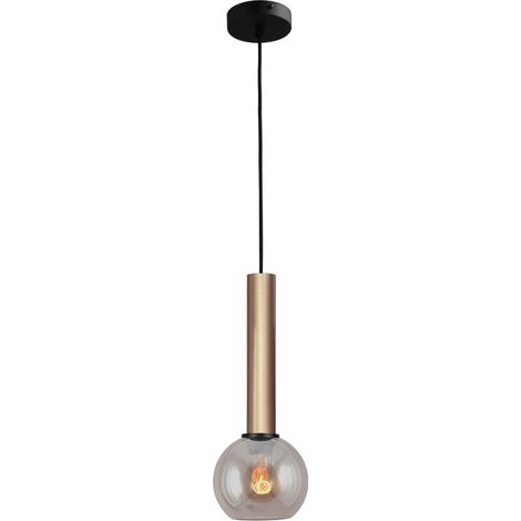Lampe suspendue Ø 15cm Bella 2 Laiton doré avec verre doré - 2980-02-02-15 (1/3)