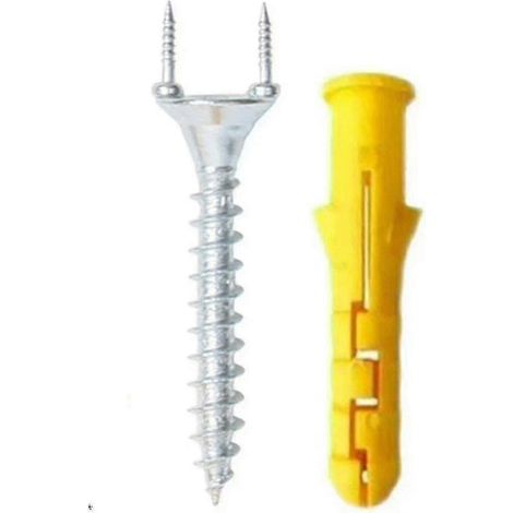 50 clous sans joint à double tête pour plinthes en bois massif, vis de sécurité spéciales. (1/5)