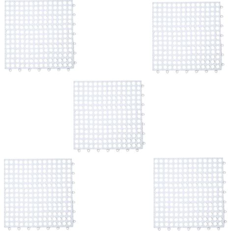Tapis de sol de salle de bain, tapis de Drainage-Blanc 5 (1/5)