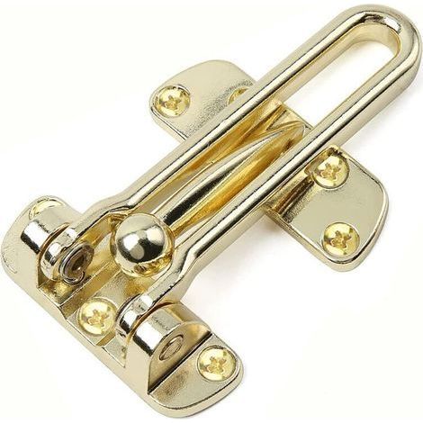 Ulisem anti-theft door opener, child protection safety door lock stopper, swing bar, gold (1/4)