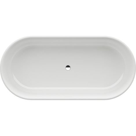 LAUFEN Badewanne VAL 1600x750x520mm, freistehend oval weiß, (1/5)