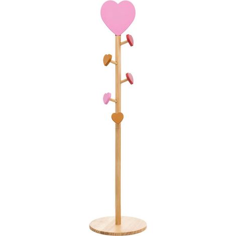 Porte-Manteau Enfant Cœur "Solea" 135cm Naturel (1/4)