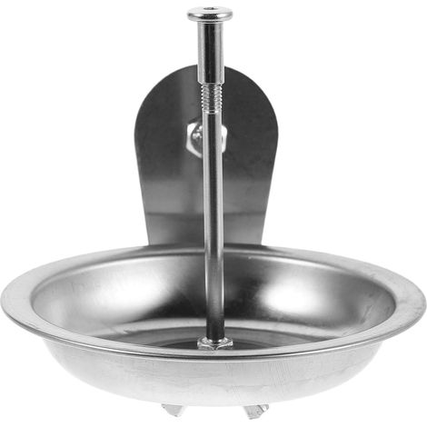 Vogelfutterhalter mit Schale aus Edelstahl Kompakt und