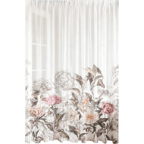 Prêt à accrocher des matériaux mous de-Fleurs 8 132x213cm