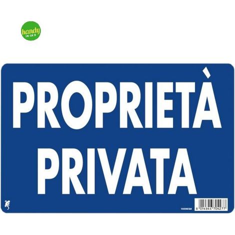 Cartello 3M proprieta' privata 30 x 20 cm