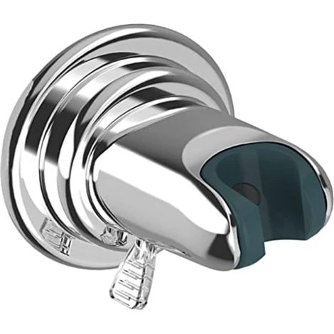 Support de douche ventouse chromé réglable sans perçage (1/4)