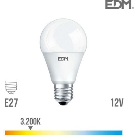 Ampoule LED Standard 12V AC/DC E27 10W 1020lm 3200K Lumière Chaude 6x11cm (1/3)