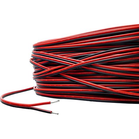 Elektrisches Kabel für RGBCCT-LED-Streifen, 2-adrig, 20 AWG, 2-polig (1/3)
