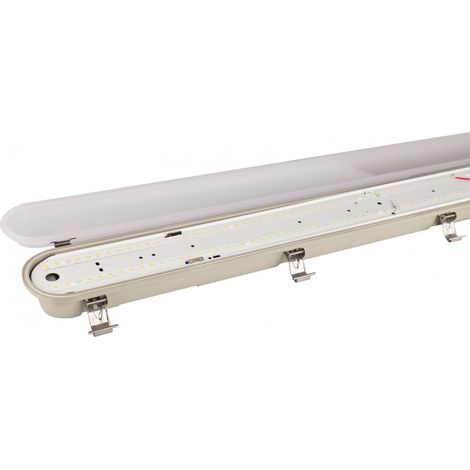 Luminaria LED hermética de 40 W IP65, 4000 K, 5200 lm, EC20108 (1/2)