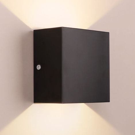 Lampada da Parete Moderna a Led Cubo Bianco Caldo 6W Lampada da Parete Creativa Lampadario Semplice per Corridoio Loft Nero (1/5)