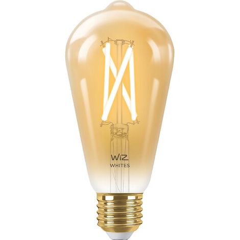 Lampe LED connectée ST64 Wizpro E27 TW+RGB 7 W 2000-5000K 640 lm - Kosnic