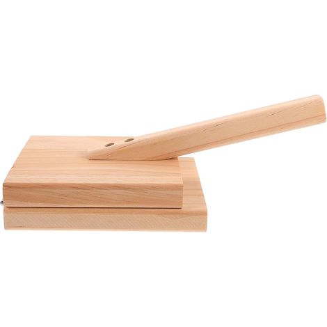 Presse à Pâte en Bois Outil Manuel Pratique Cuisine Maison pour Peau de Raviolis et Tartes Surface Lisse Facile à Nettoyer