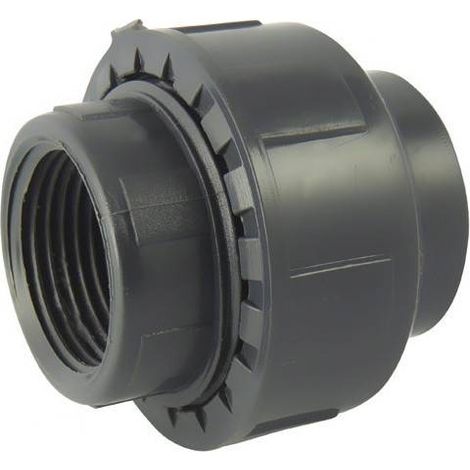 Raccord Union 3 pièces Femelle / Femelle avec joint torique EPDM Ø A: 50mm Ø B: 1''1/2 (1/3)