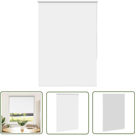 vidaXL Verdunkelungsrollo Weiß 90x175cm Stoffbreite 85,7 cm Polyester (1/5)
