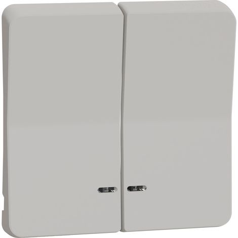 Mureva Styl Enjoliveur 2 demi touche IP55 IK08 blanc SCHNEIDER MUR39205 (1/5)