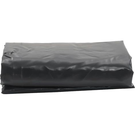 vidaXL Tarpaulin Black 1x2.5 m 650 g/m²