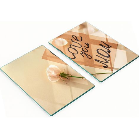 Tavole decorative multifunzionali in legno temperato per la cucina, ideali per la festa della mamma, 2x40x52 cm (1/5)