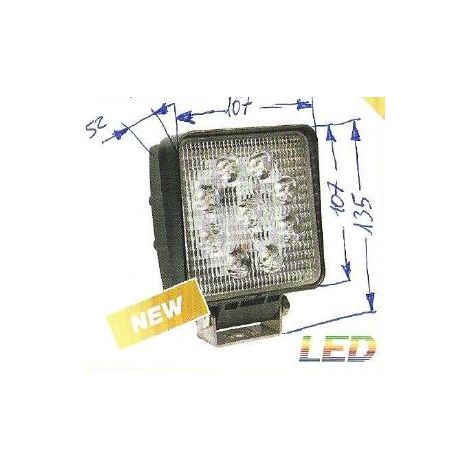 Faro lavoro 9 led 12-24V NEWGARDENSTORE 2150  lumens per trattore agricolo