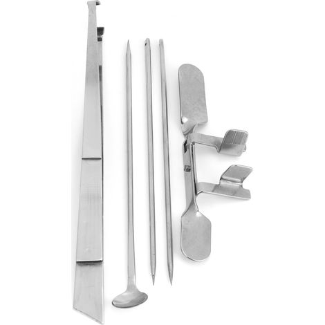 Kit de 5 couteaux à capon en acier inoxydable pour volailles, outil vétérinaire poulet (1/5)