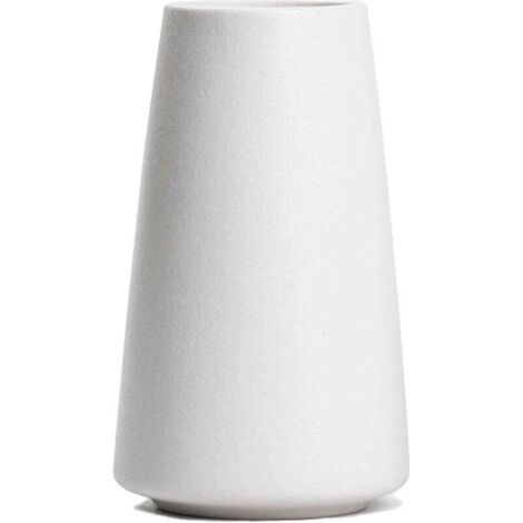 BUNTHAUS PA Vase Céramique Minimaliste Blanc Décoratif Pour Fleurs Intérieur Moderne Salon (1/4)