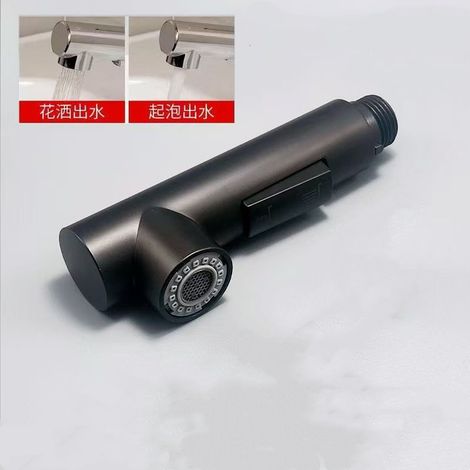 Factory wholesale pull-out shower heads, kitchen hot and cold pull-out heads, sink pull-out faucets, small shower heads -- black model