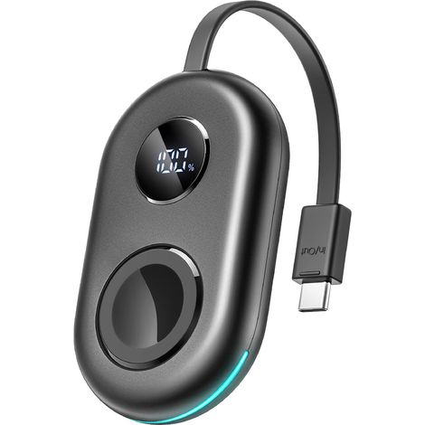 2500-mAh-Powerbank mit 3-W-Apple-Watch-Ladegerät und USB-C-Kabel – Schwarz (1/3)