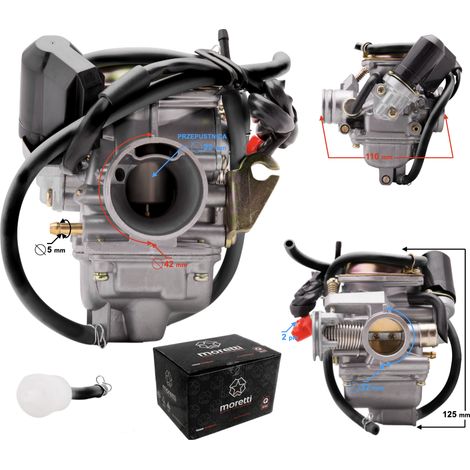 Carburateur GY6 et quad 125 cm³ 4T p.22 mm (1/5)