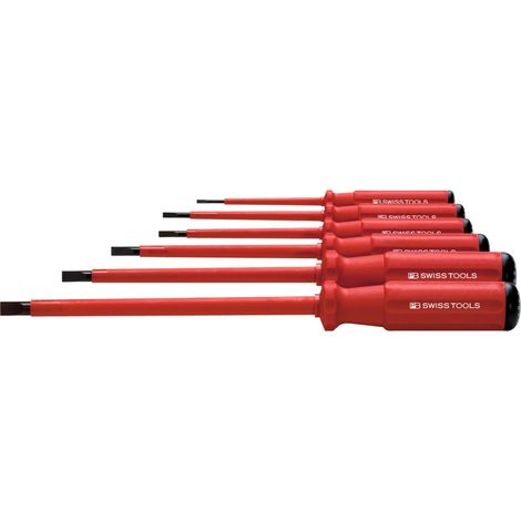 PB Swiss Tools Elektriker-Schraubendreher-Satz SwissGrip, vollisoliert, 8-teilig