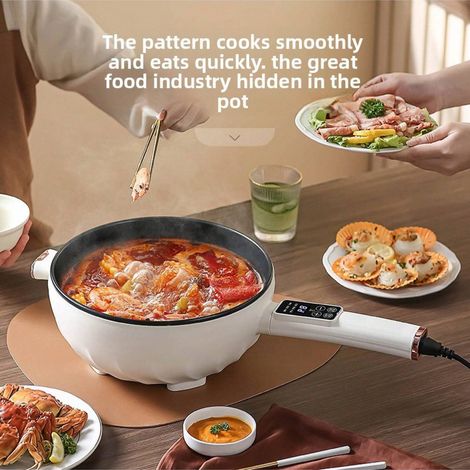 Poêle électrique multifonctionnelle pour usage domestique, avec fonction fondue électrique intégrée et revêtement antiadhésif. Cuisinière électrique haute performance. (1/4)