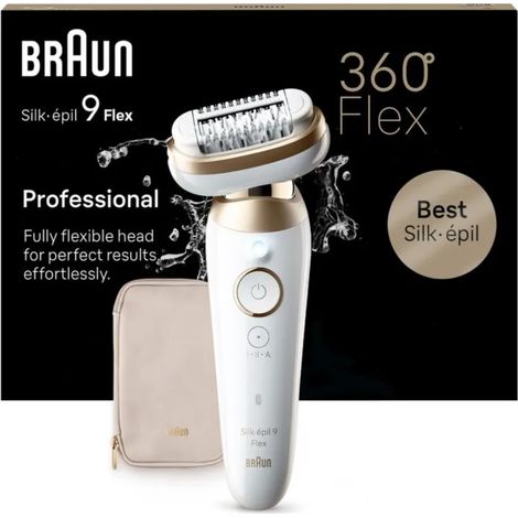 Braun Silk-épil 9 BR2-225328 depiladora 40 pinzas Gris, Blanco