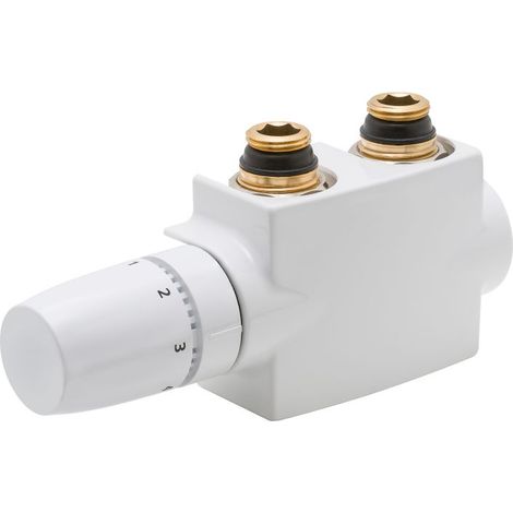 Schulte Mittelanschlussgarnitur + Blende Heizkörperthermostat (1/3)